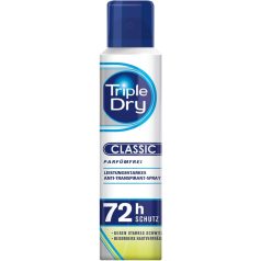   Deodorant spray antiperspirant Triple Dry Classic, unisex, 72h, 150 ml