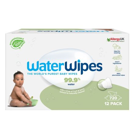 Servetele umede bebelusi Waterwipes Soapberry, Bio, 12 pachete x 60, 720