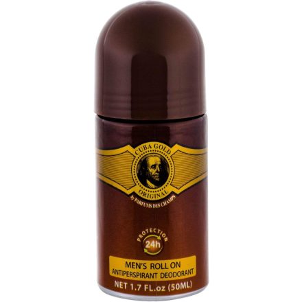 Deodorant roll-on antiperspirant Cuba Gold, barbati, 24 h, 50 ml